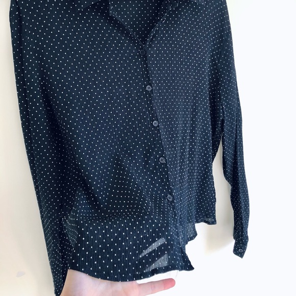 Polka dot silk button down - Picture 14 of 16
